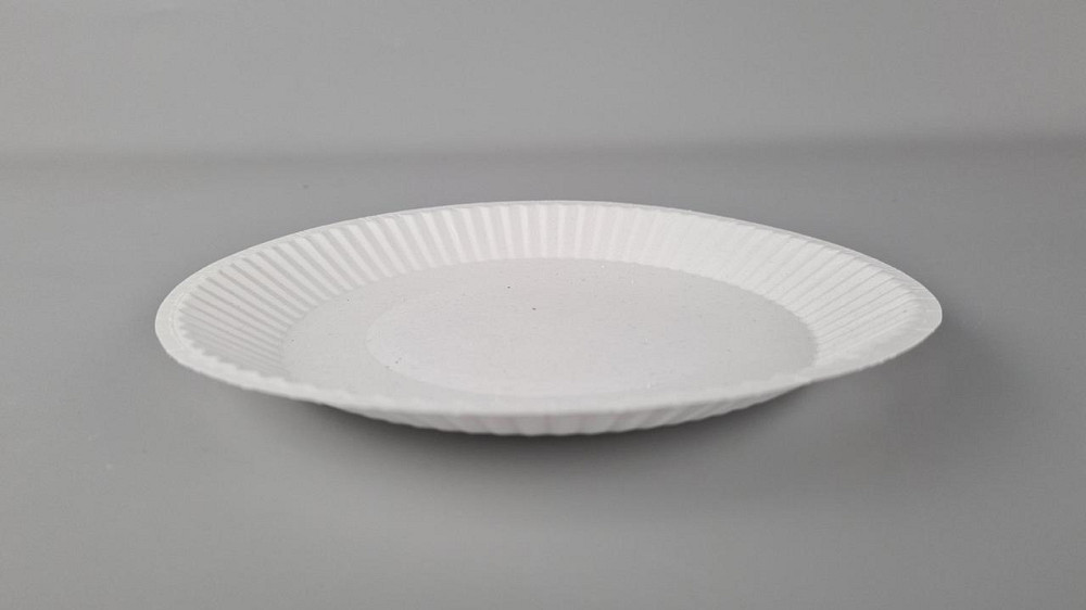 Тарілка з харчового картону д180мм біла 50 шт (50 шт.) Харків - фото 1