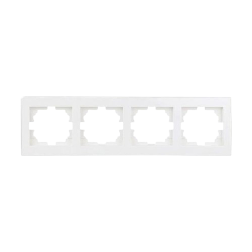 RAIN білий Рамка горизонтальна 4-а з боковою вставкою Лезард Житомир - фото 1