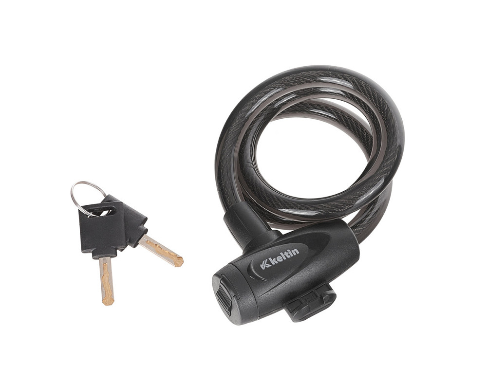 Велосипедний замок "Keltin" тросик 12х 800мм на ключик Київ - фото 2