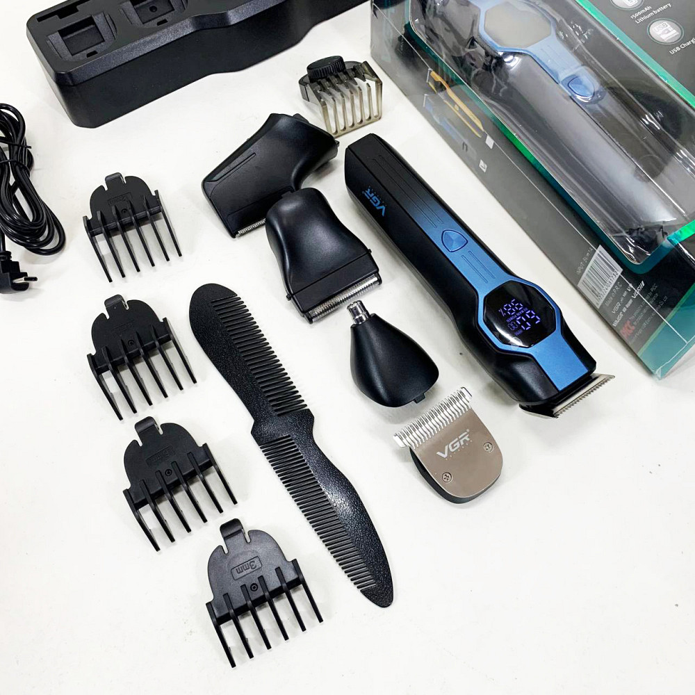 Триммер для стрижки аккумуляторный профессиональный VGR, Беспроводные машинки для стрижки легкие SD-12 Львов - изображение 2
