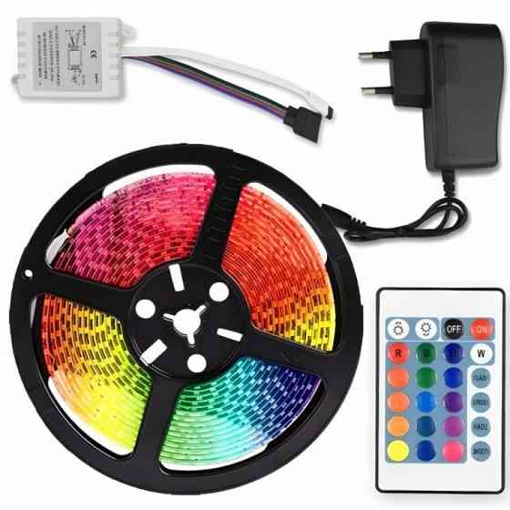 Лента SMD 3528 5м RGB Комплект Киев