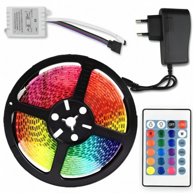 Стрічка SMD 3528 5м RGB 5м Комплект Київ - фото 2