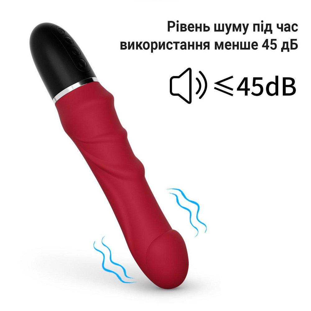 Реалистичный силиконовый вибратор водонепроницаемый 23.5 см Черный Винница - изображение 5