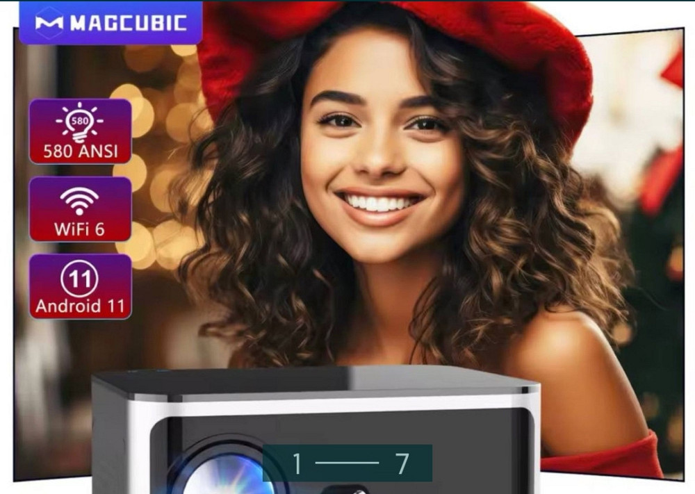 Проєктор MAGCUBIC HY350 PRO (Upgrated) 580ANSI/4K 1920*1080P Full HD Київ - фото 6