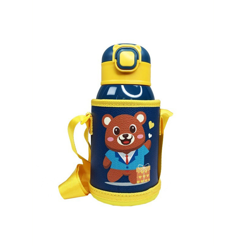 Термос-поильник с силиконовой трубочкой Ведмедик MGZ-0330, 500 мл Винница - изображение 1