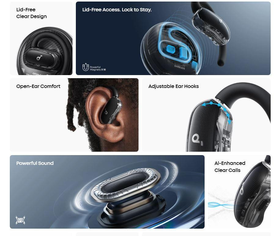 Bluetooth-гарнітура Anker SoundCore V40i Black (A3878G11) ( Чорний ) Харьков - изображение 1