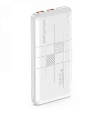 Портативный внешний аккумулятор XO PR187 10000mAh PD20W+QC22.5W Белый Винница