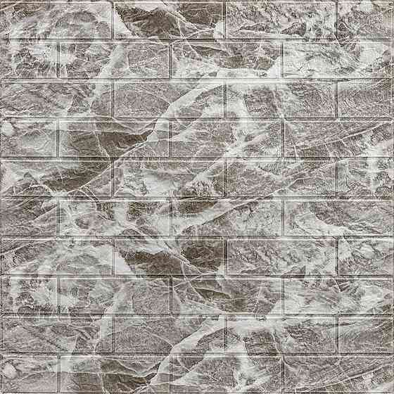 Декоративна 3D панель самоклейка 700х770х5мм Чорний мармур (цегла) (061-5) SW-00000036 Київ