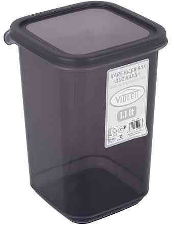 Контейнер для сипучих Violet House 0298 Transparent Black 1.1 л (6859643) Київ