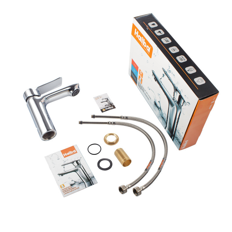 Смеситель для умывальника Haiba Diana 001 (HB1014) Киев - изображение 6