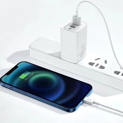 Дата кабель USB 2.0 AM to Lightning 2.0m Superior Fast Charging 2.4A white Baseus (CALYS-C02) Вінниця - фото 3