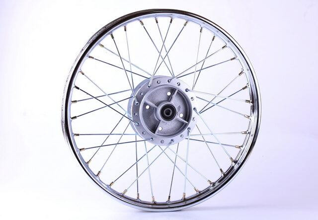 Диск задний cпицованный, барабанный тормоз 17*1,4 2,65kg мопед Дельта Мукачево - изображение 1