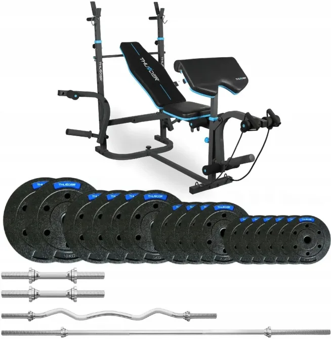 Тренажер Thunder SET-VIGOR-B-LBG-02 Zestaw Kulturystyczny 57,5KG Киев - изображение 1