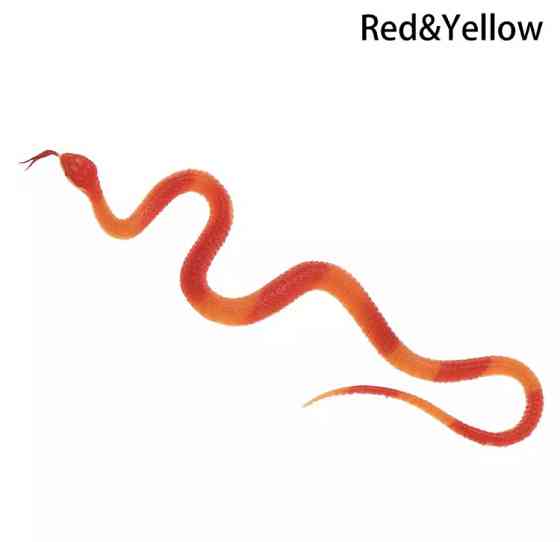 Іграшка змія резинова 23 см червоно-жовтий Київ