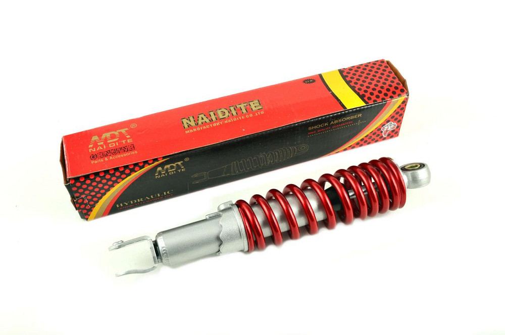 Амортизатор GY6 34 см, регульований (червоний металік) Мукачево - фото 1