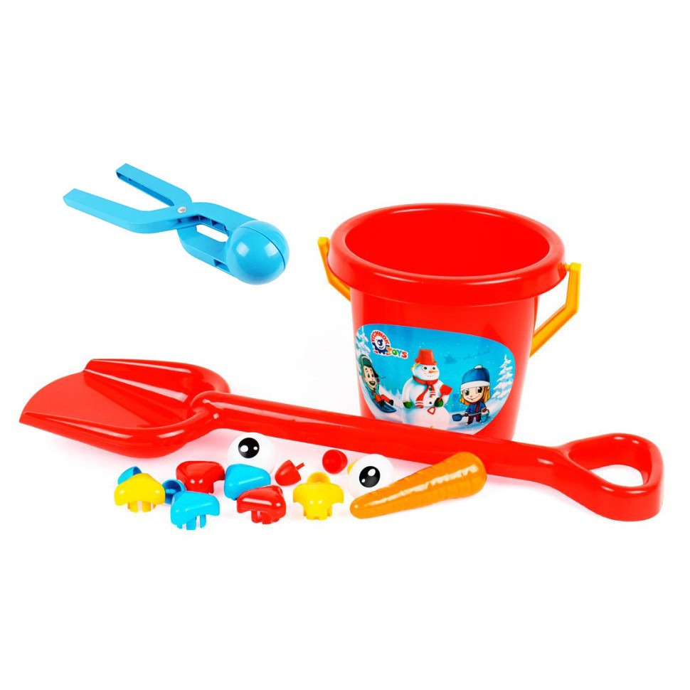 Іграшка «Набір для сніговика» 7730TXK(Blue-Red) зі сніжколепом Вінниця - фото 1