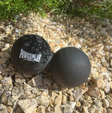 Масажний силіконовий подвійний м'яч PowerPlay PP-4355 Silicone Lacrosse Peanut Ball (6.3*12.6см.) Чо Каменское - изображение 5