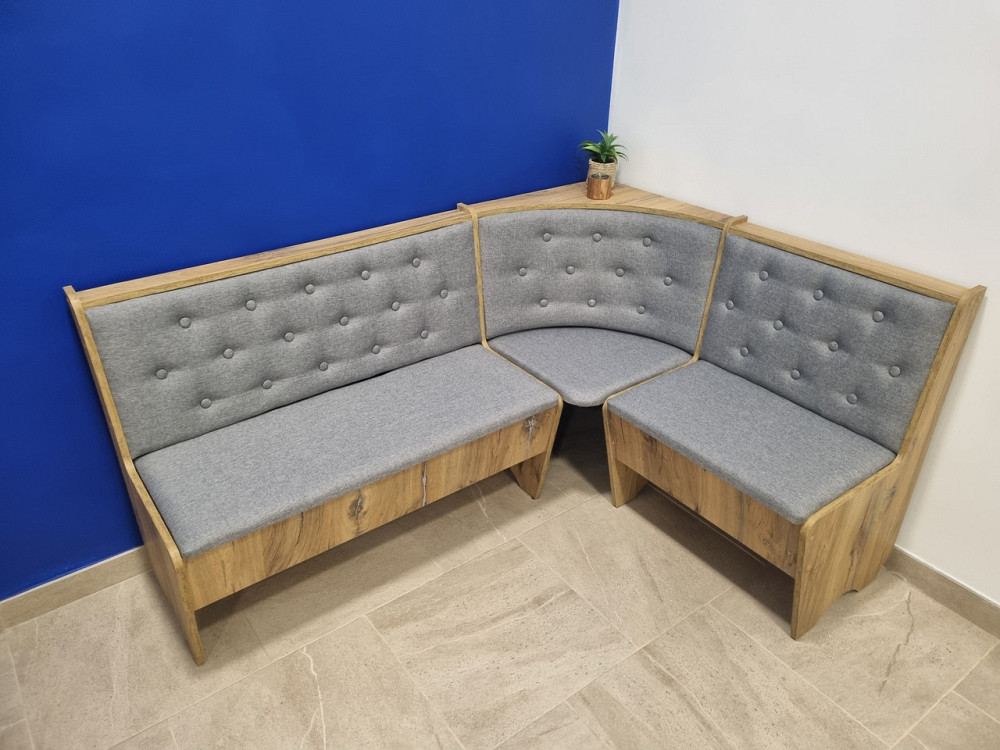 Кухонний куточок Тканина / ДСП (без стола і табуреток) Мебель Сервіс - Дуб Флагшток Львів - фото 1