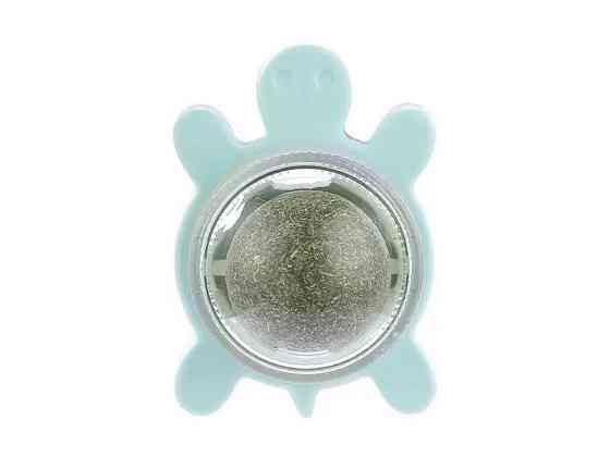 Шарик с кошачьей мятой игрушка-лизун черепашка для котов Винница