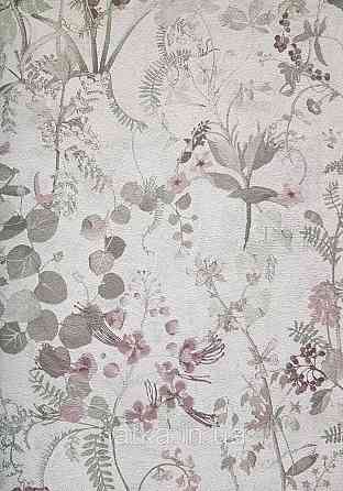 Обои виниловые на флизелине AS creation The Bos 0.53х10 растения листья цветы ягоды серые зеленые коричневые Киев