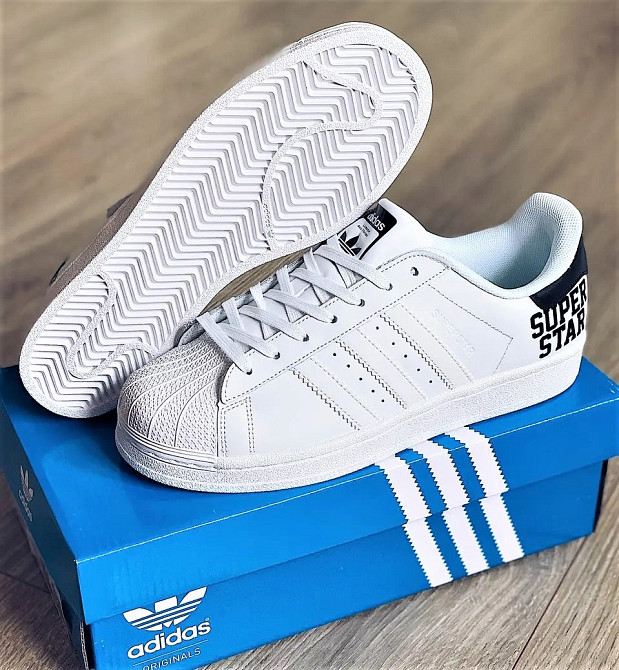 Кроссовки Adidas Superstar Белые Адидас Суперстар Мужские (размеры: 41,42,43,44,45,46) Днепр - изображение 5