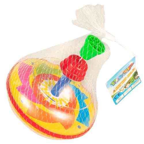 Дитяча іграшка Дзига заводна 850 в сітці, висота 13 см Жовтий Вінниця