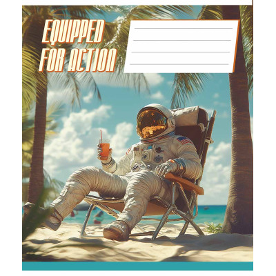 Тетрадь Школярик Equipped for action 48 листов линия (048-3519L) Винница - изображение 2