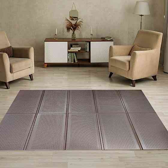 Детский складной термоковрик однотонный 2000х1500х10мм Коричневый (298) SW-00001189 Днепр