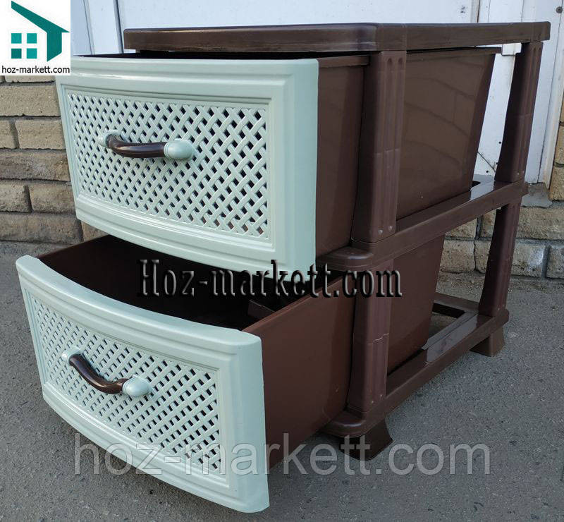 Комод пластиковий на 2 ящики Харків - фото 5