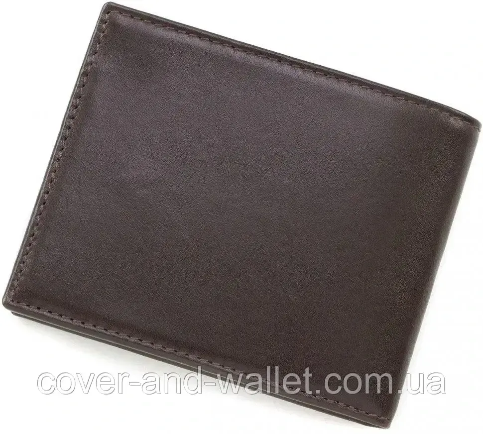 Тонкий чоловічий шкіряний гаманець маленького розміру Karya 0905 Київ - фото 4