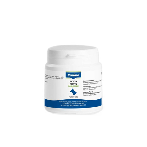 Витаминный комплекс Canina Biotin Forte Tabletten для собак Биотин интенсивный курс для шерсти 100 г 30 табл. Киев - изображение 1