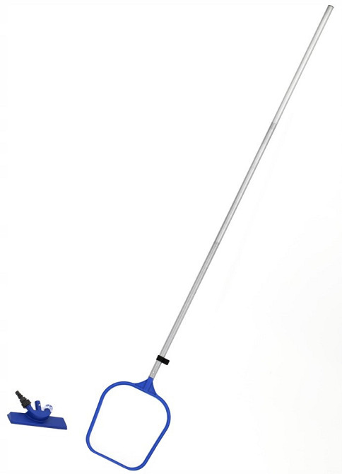 Набір для чищення басейну телескопічна палиця з 2 насадками Bestway (58013) Нововолинськ - фото 2