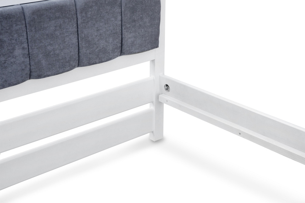 Ліжко Еріка1600*2000 білий Аляска 05 сірий Киев - изображение 3