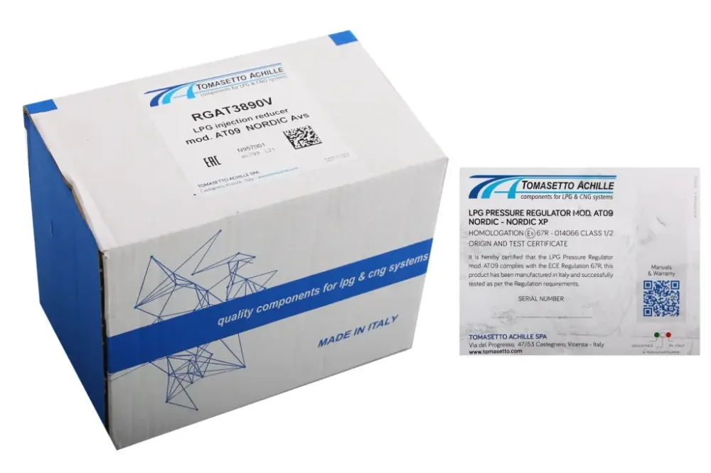 Редуктор ГБО 4 покоління до 170л.с./125кВт Tomsetto AT09 Nordic Вінниця - фото 6