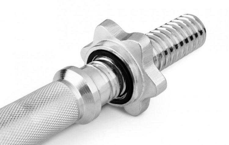 Грифи гантельні по 40 см з діаметром 25 мм 2 шт Гантелі, гирі, штанги та диски хромовані Київ - фото 8