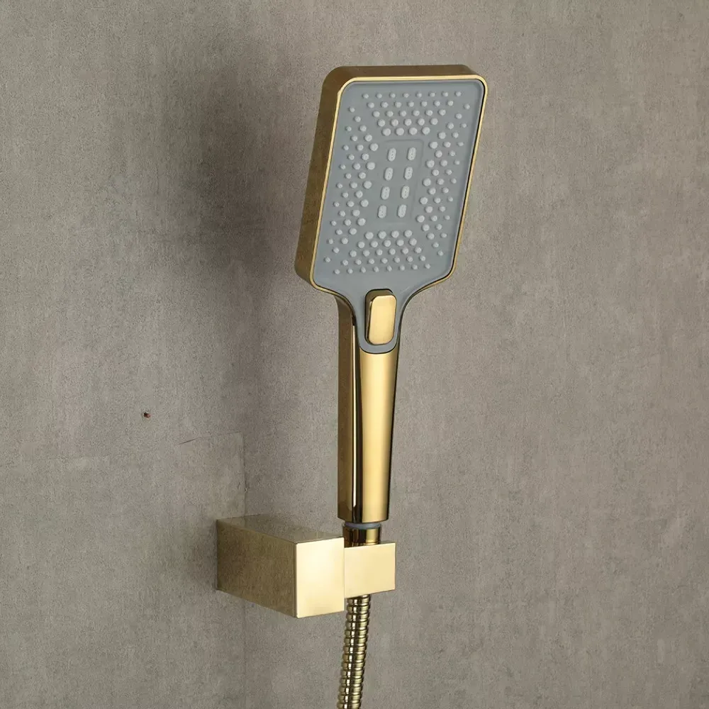 Змішувач для ванни з душовим гарнітуром GAPPO G3207-3 золото Київ - фото 6