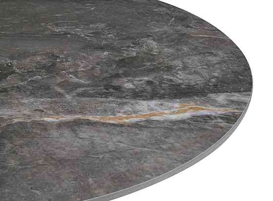 Стіл Опал (D=80), чорний/кераміка Армані грей Днепр