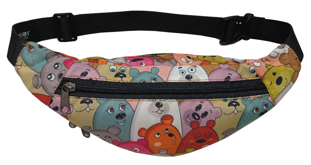 Сумка-бананка Tiger Rio Print+ Ведмедики кумедні S219420 Київ - фото 2