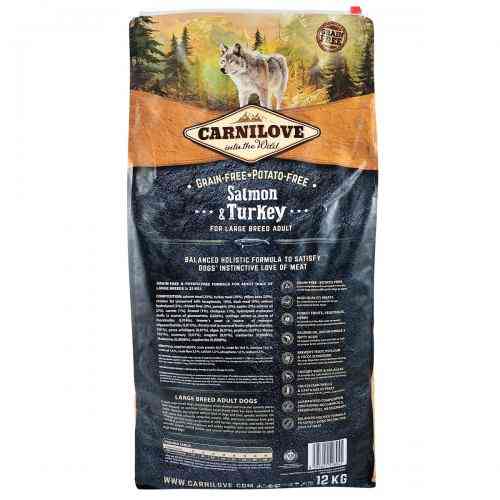 Корм сухий Carnilove Adult Large Breed Salmon and Turkey для дорослих собак великих порід вагою від 25 кг з лососем та індич Київ