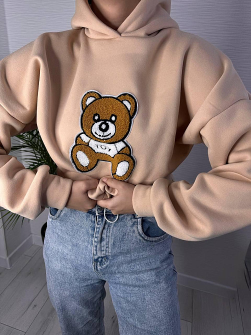 Жіноча стильна повсякденна худі з малюнком якісна трьохнитка на флісі Одеса - фото 8