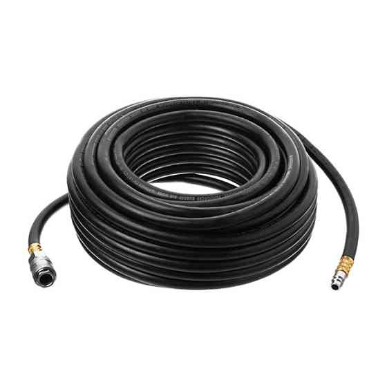 Шланг резиновый воздушный, армированный, до 20 атм, 6×13 мм, 20 м, с быстроразъемными соединениями, STORM INTERTOOL PT-1721 Киев