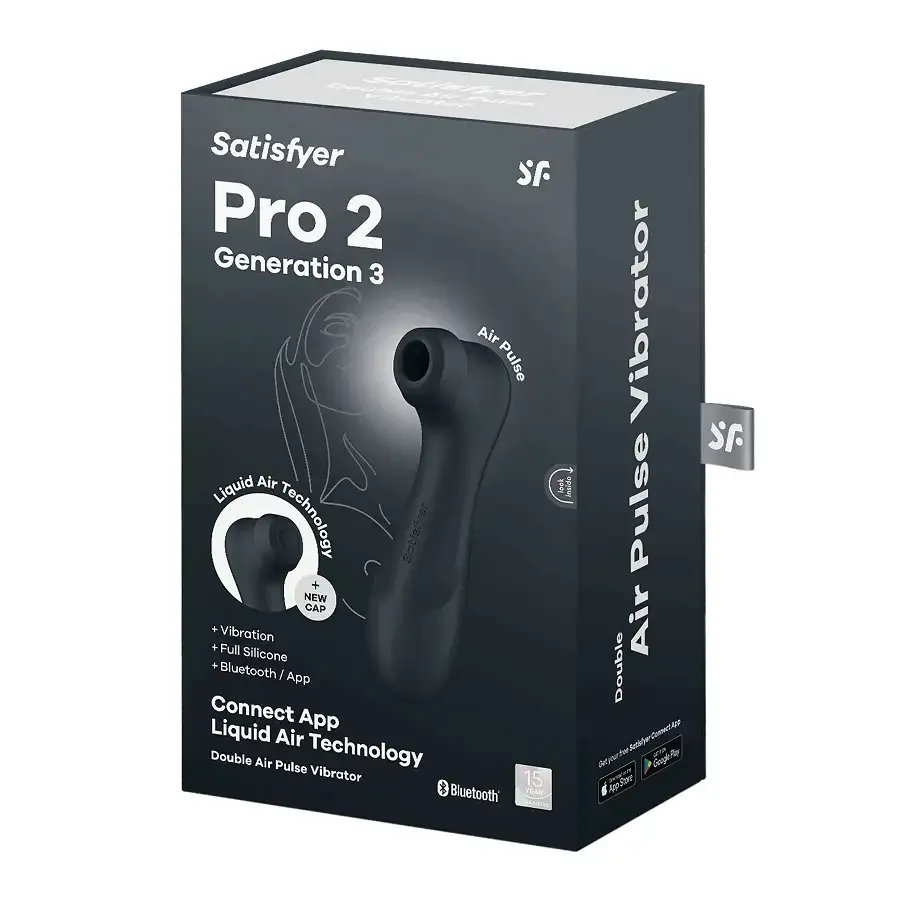 Вакуумний кліторальний стимулятор Satisfyer Pro 2 Generation 3 with Liquid Air Connect App Dark Grey Львів - фото 6