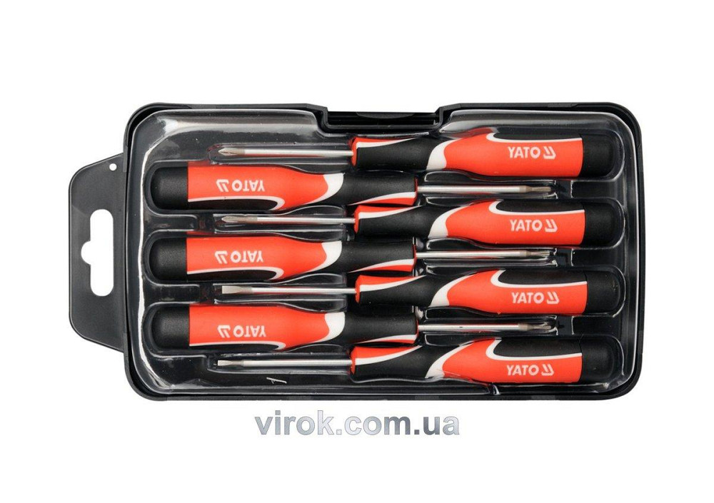 Набір викруток прецизійних YATO : SL2-3 мм, PH(2), 