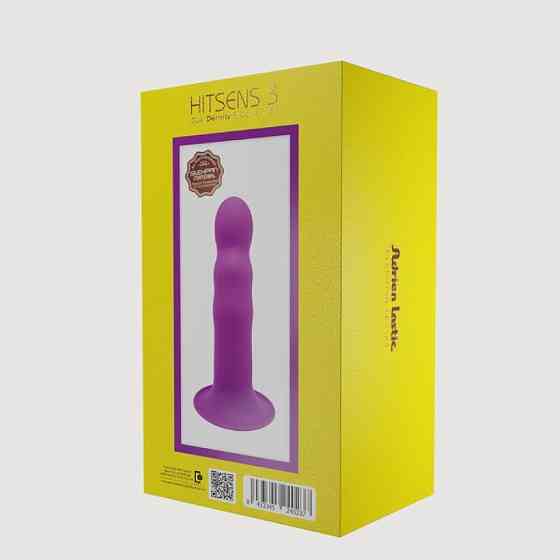 Фаллоимитатор термореактивный Adrien Lastic Hitsens 3 фиолетовый Sex Aura Киев
