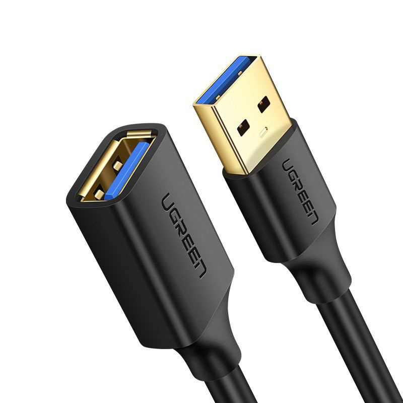 Кабель продовжувач USB 3.0 AM-AF, 3м, Connector gold-plated Чорний, US129 Ugreen Вінниця - фото 2