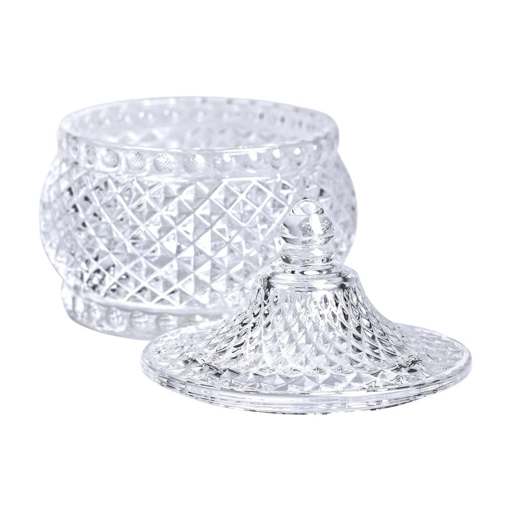 Цукерниця скляна з кришкою Ø 8 см кругла HP-YH-4 Коломия - фото 3