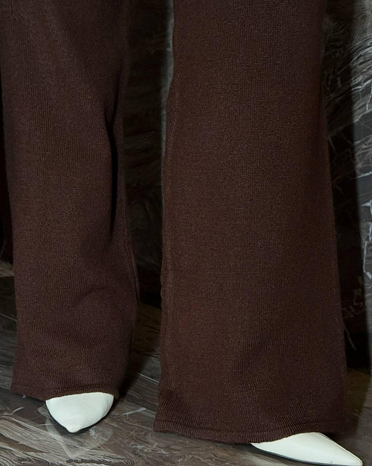 Жіночий базовий теплий костюм батал двійка машинна в'язка з додаванням ангори Одеса - фото 5