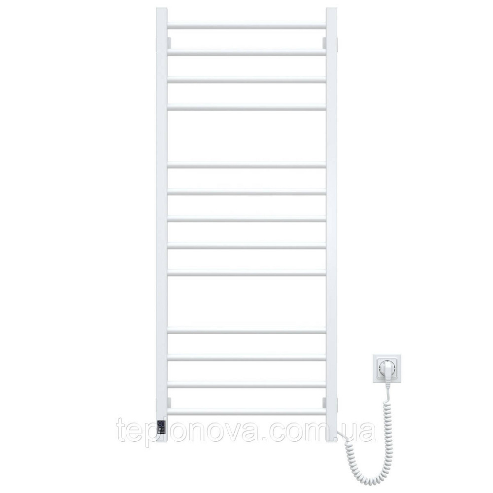 Сушарка для рушників електрична Navin Класик Квадро 500х1200 Sensor права біла Чернівці - фото 2