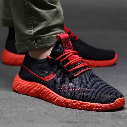 Кросівки Чорні Чоловічі Тканинні Boost Пінка Червоні (розміри: 40) Дніпро