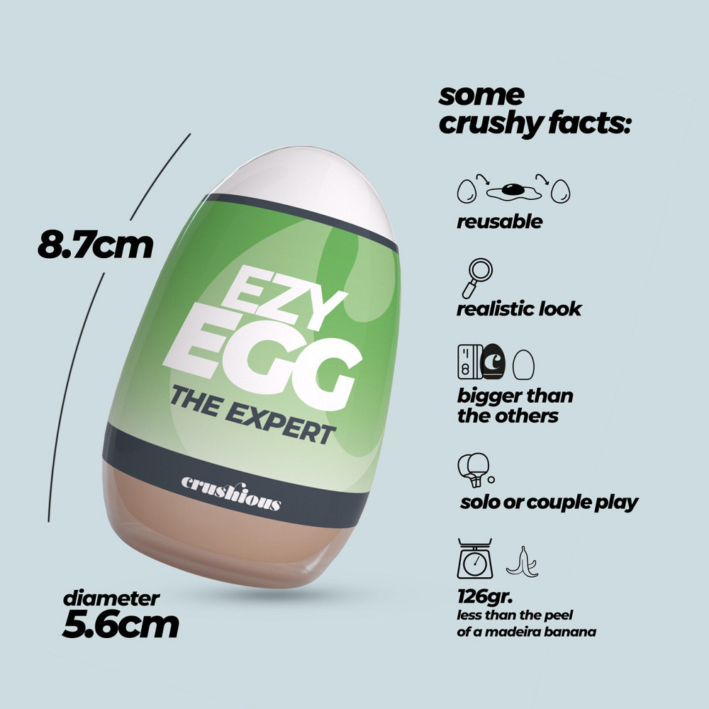 Мастурбатор-яйцо, вагина CRUSHIOUS EZY EGG THE Expert, реалистичный Sex Aura Киев - изображение 9